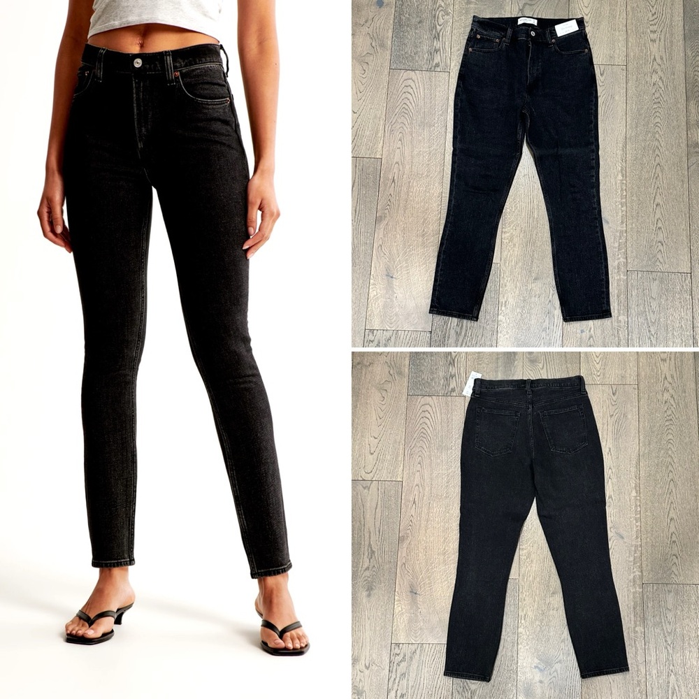 NWT | Abercrombie | Black High Rise Skinny Jean | Size 27
